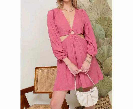 Ring Accent Mini Dress