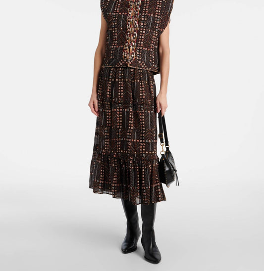 Pre-loved Cerza Printed Cropped Cardigan Vest