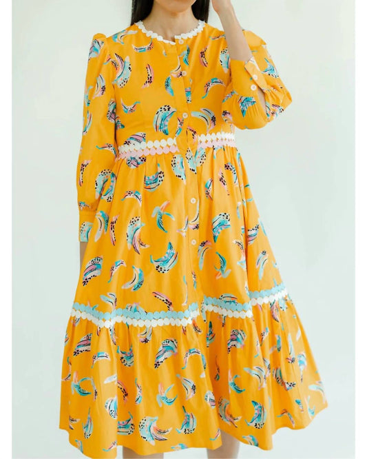 Amelie Bananas Midi Dress