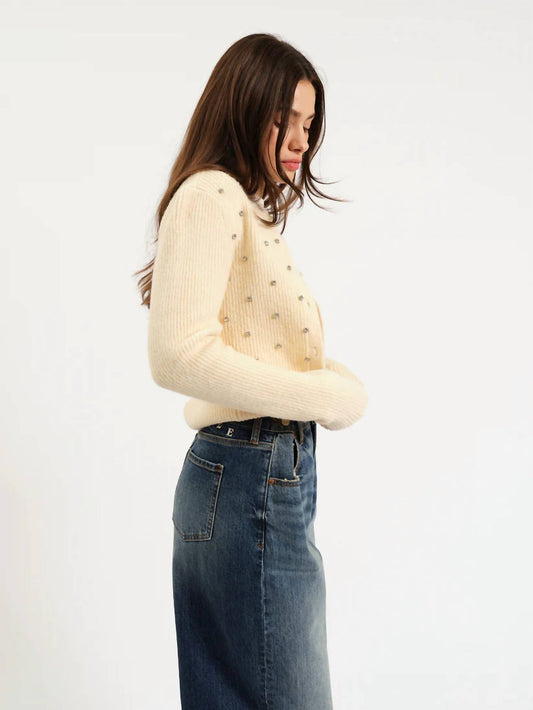 Muse Embellished Crewneck Top