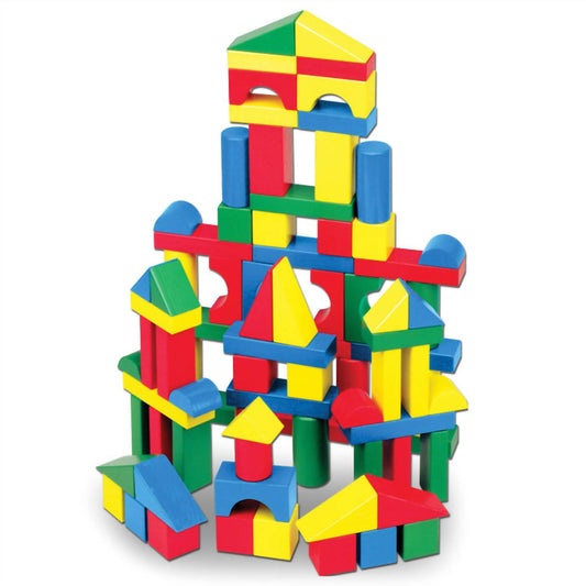 Kids' 100-piece Wood Blocks Set