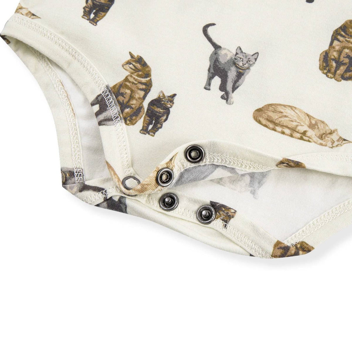 Baby's Cat Cotton Stretch Long Sleeve One Piece