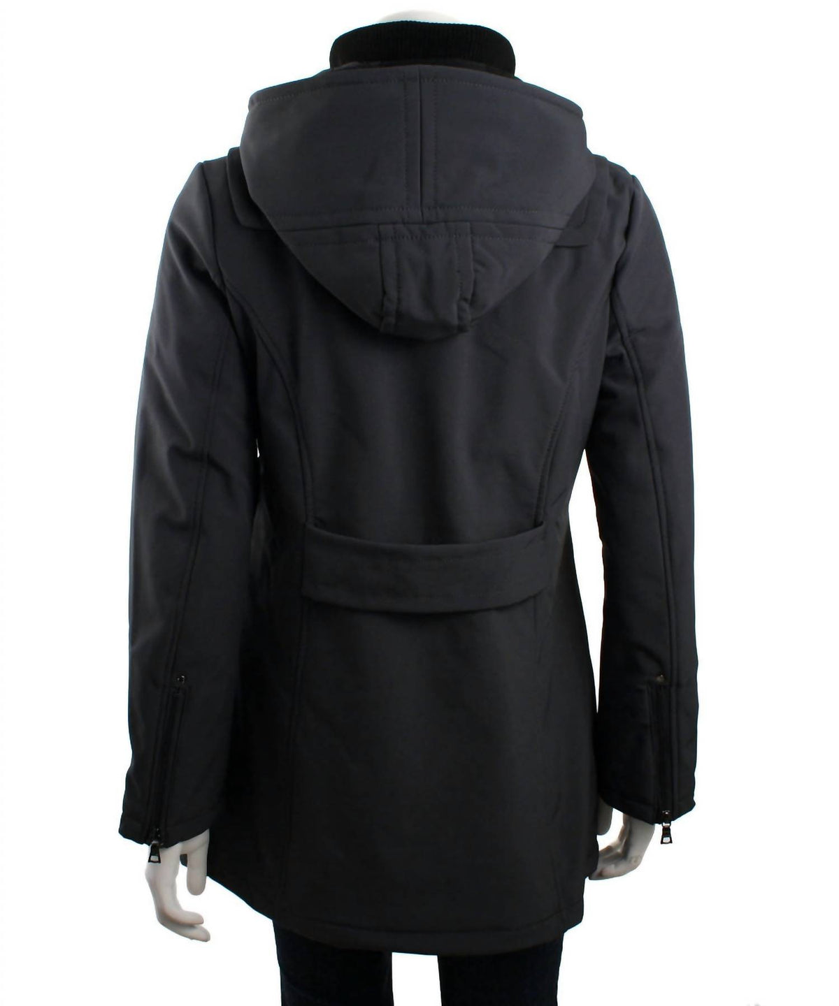 Soft-shell Toggle Hooded Coat