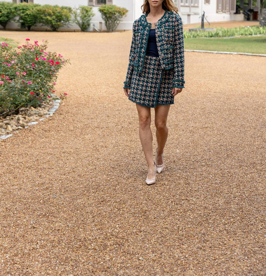 Jackie Tweed Mini Skirt