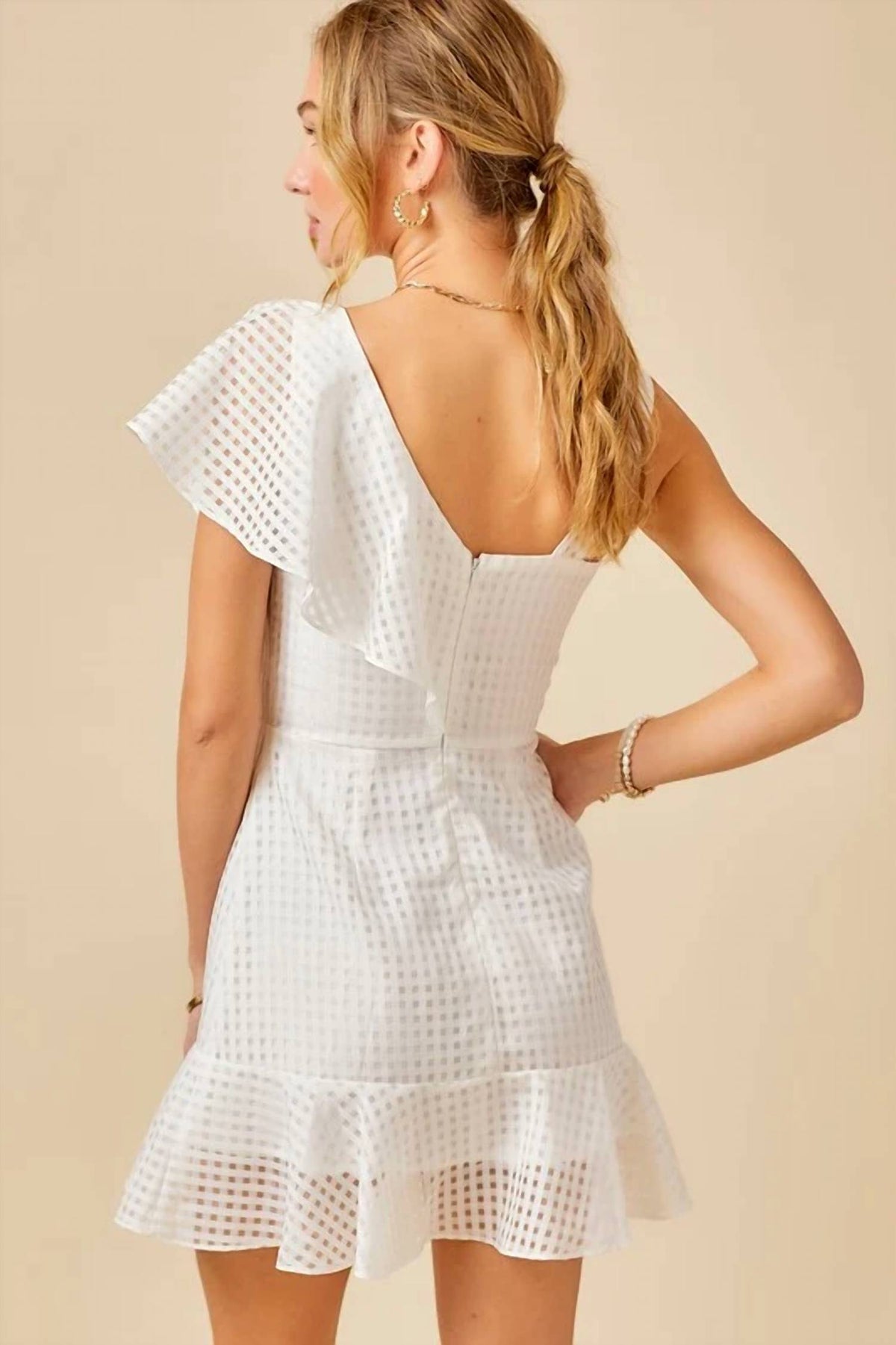 One Shoulder Mini Dress