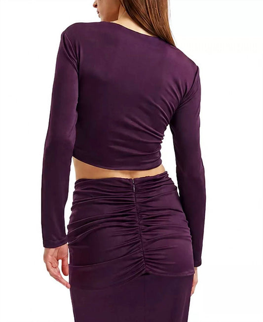 Justine Long Sleeve Crop Top