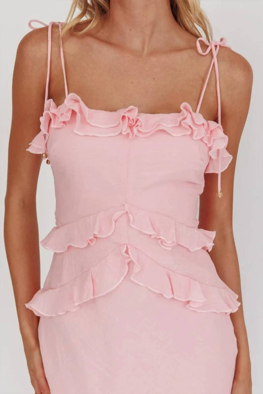 Ruffled Midi Dress