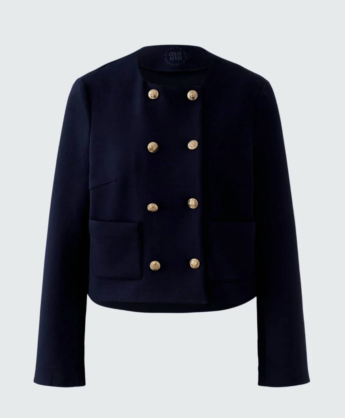 Collarless Scuba Jacket