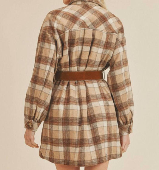Benny Plaid Shirt Dress