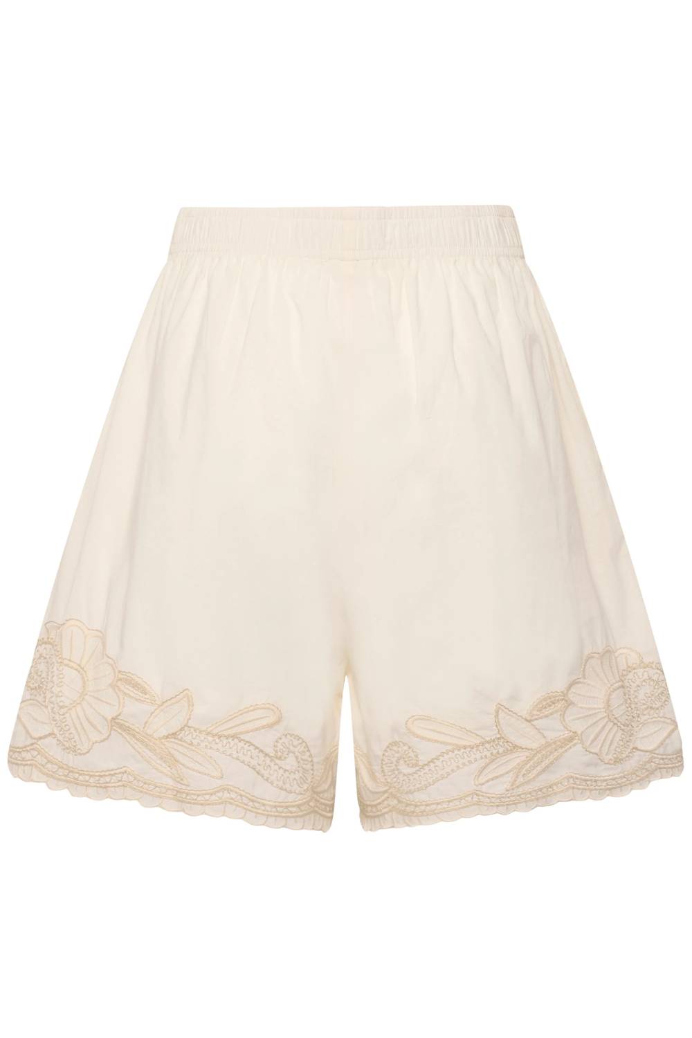 French Oak Embroidered Shorts