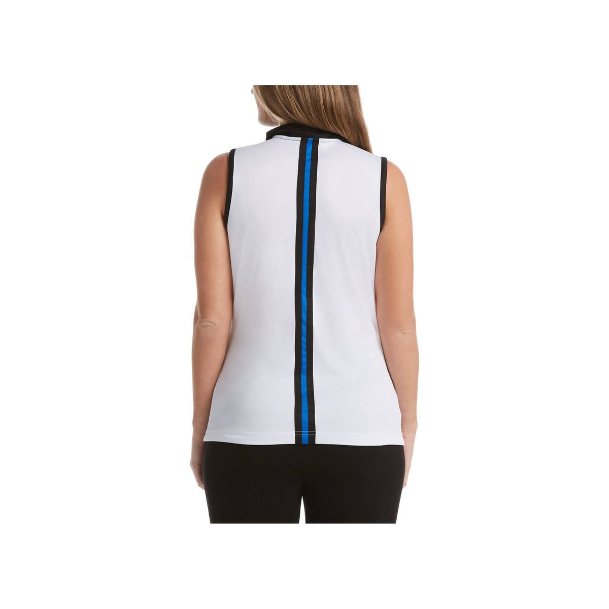 Colorblocked Sleeveless Golf Fitness Polo
