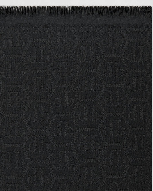 Men's Wool Blend Knit Logo Scarf