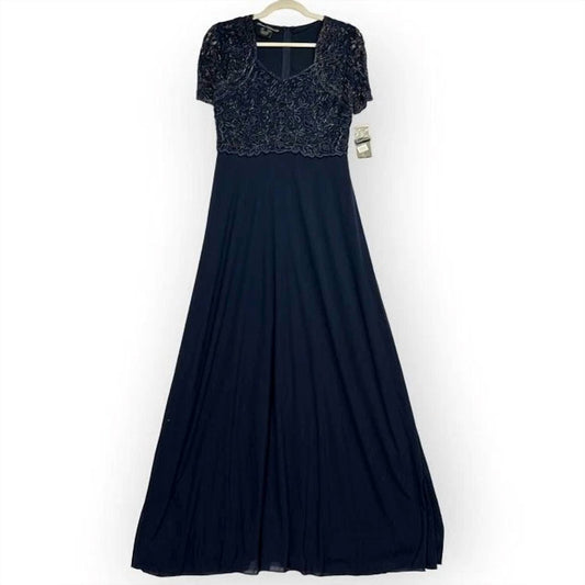 Beaded Bodice A-line Gown