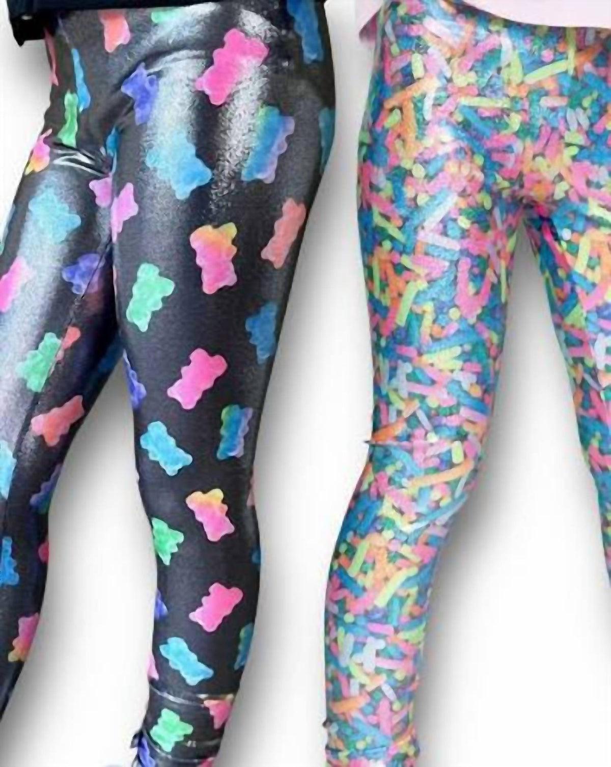 Girls Gummy Bear Shimmer Leggings