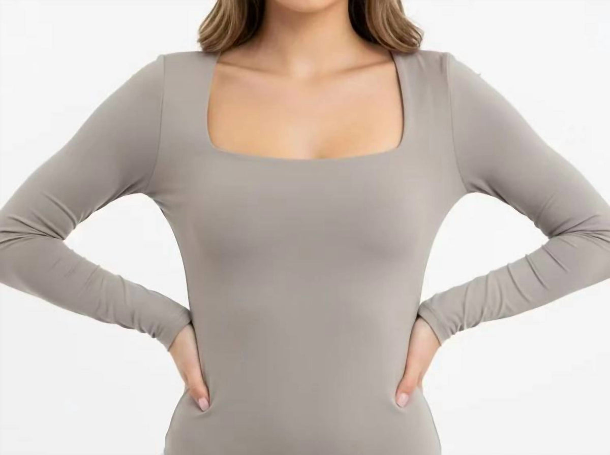 Long Sleeve Square Neck Bodysuit
