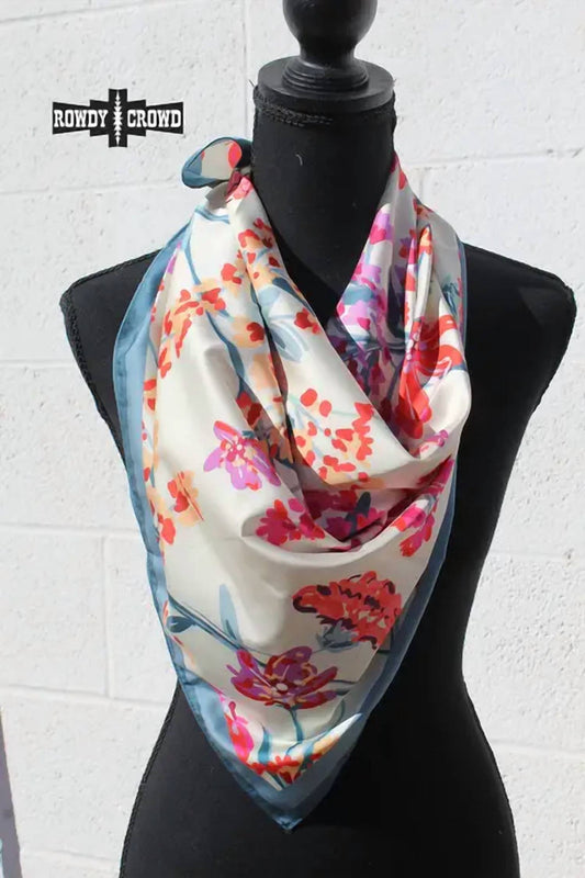 Flower Child Floral Wild Rag Scarf