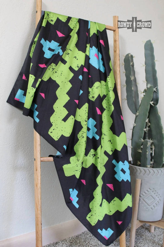 Women's Calamity Jane Neon Western Wild Rag Scarf