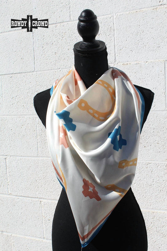 Women's Lucky Horseshoe Western Wild Rag Scarf