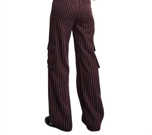 Shein Women's Cargo Pants in Red - view 2