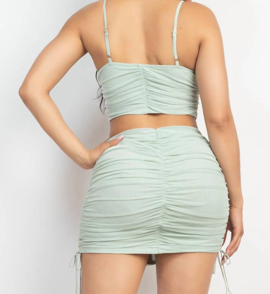 Krystal Skirt And Bra Top Set