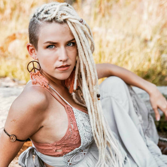 Women's Peace Fringed Earrings