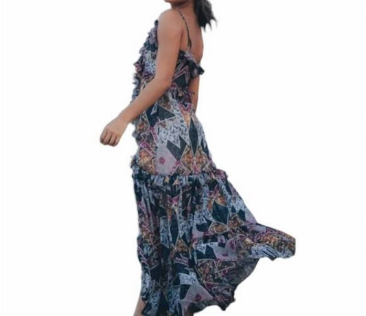 Angelina Ruffle Maxi Dress