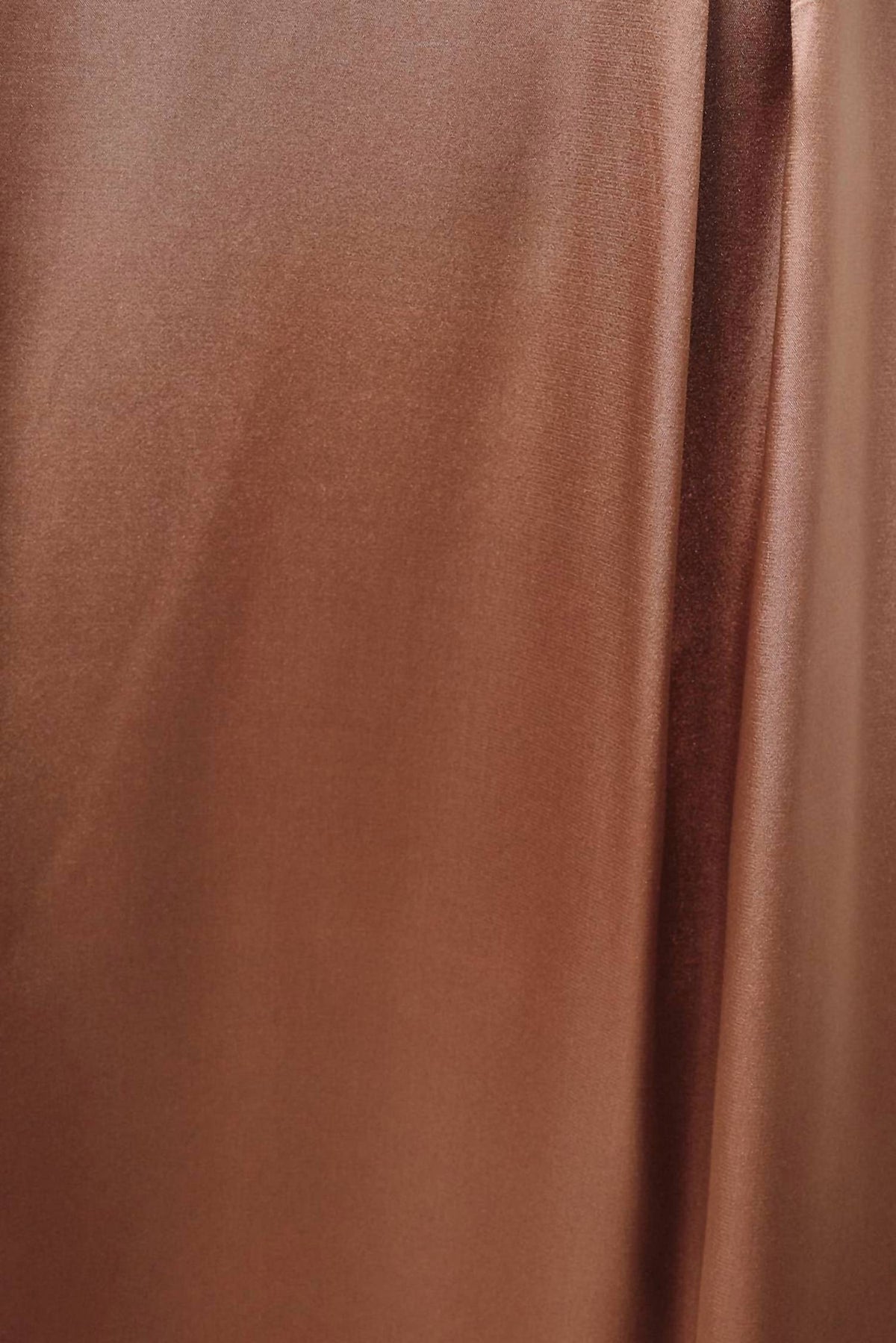 High Waist Satin Midi Skirt