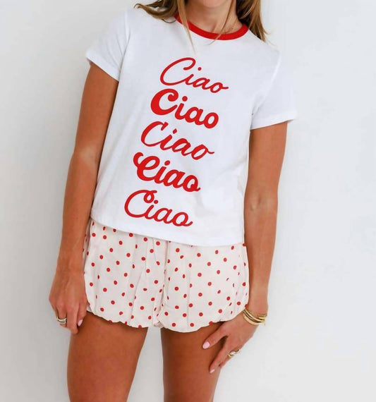 Ciao Ciao Ringer Tee