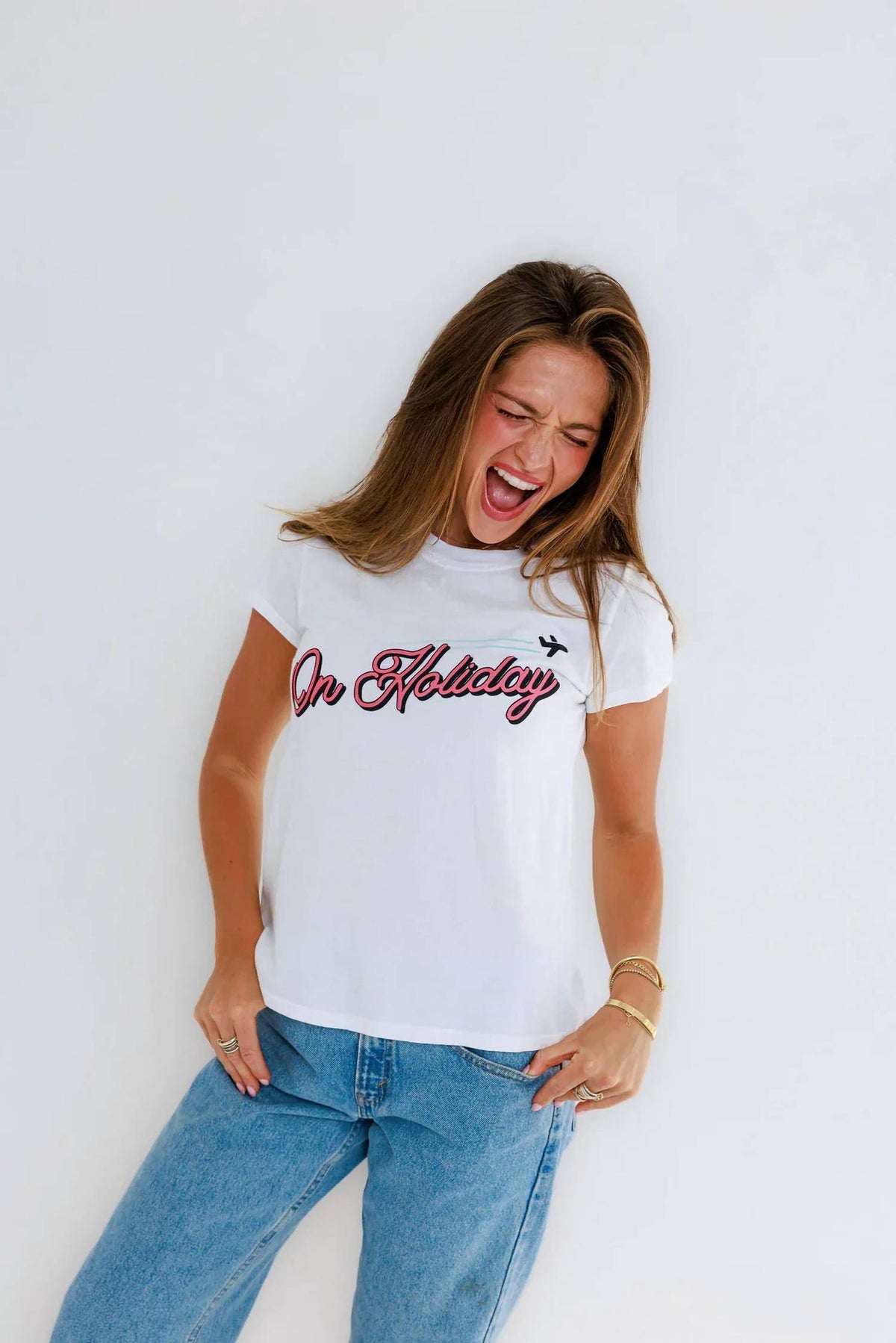 On Holiday Femme Crewneck Tee