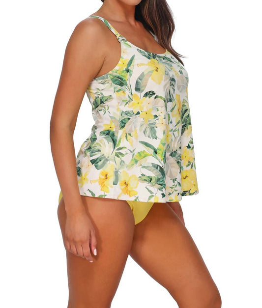 Sunsets Escape Women's Jenna Tankini Top in Isla Soleil Crepe - view 2