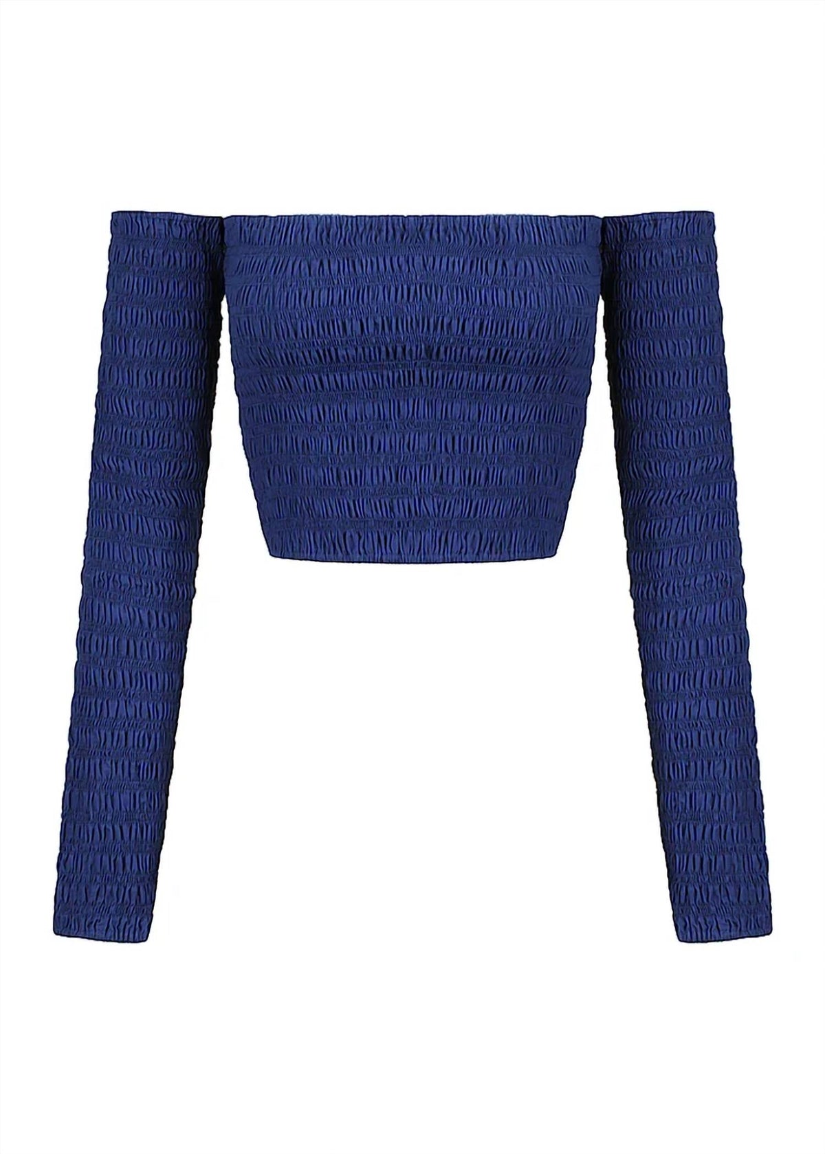 Cold Shoulder Shirred Top