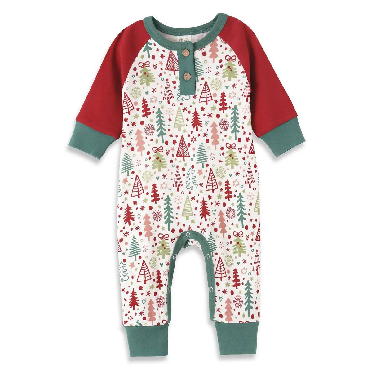 Baby Boy Cozy Christmas Long Sleeve Romper