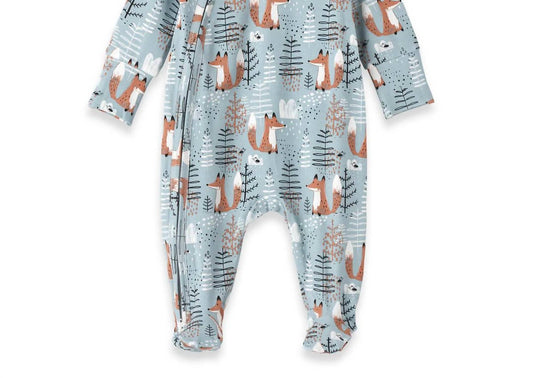 Baby's Long Sleeve Footed Zipper Romper