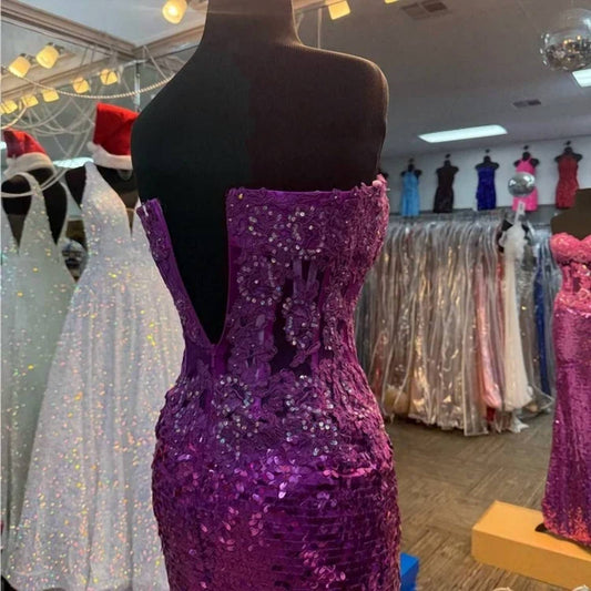 Women's Sequined Prom Dress