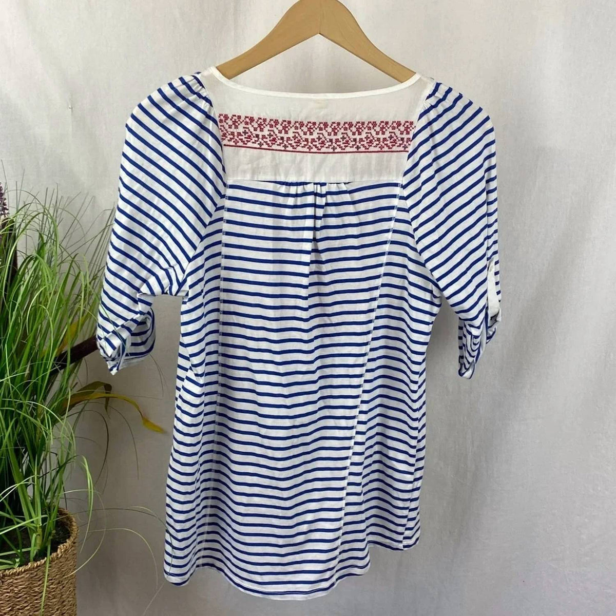 Print Striped Convertible Sleeve Top