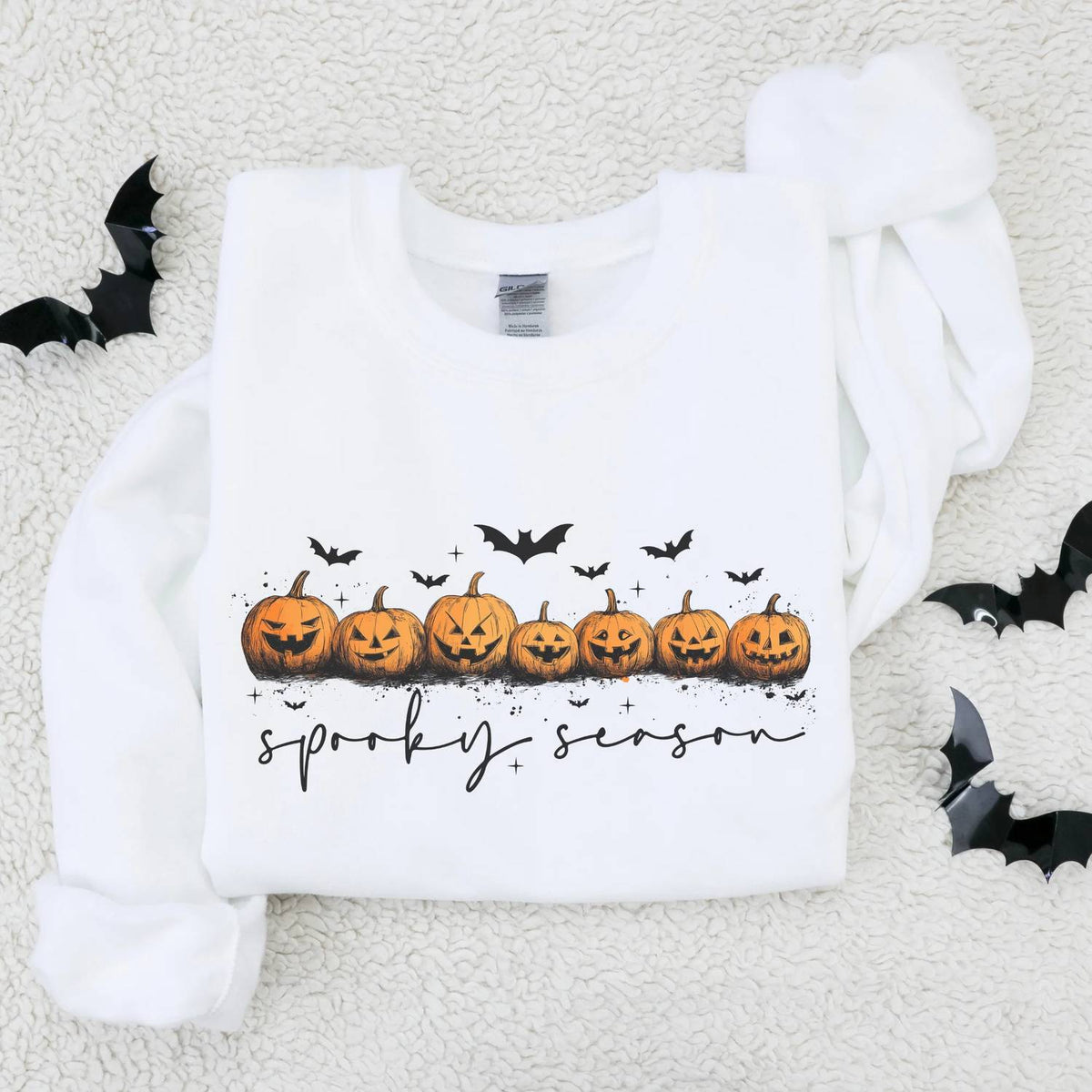 Spooky Season Jack-o-lantern Halloween Crewneck Sweatshirt