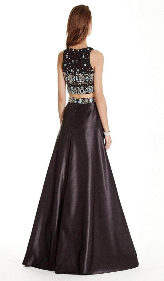 Embellished Two Piece Prom Dress