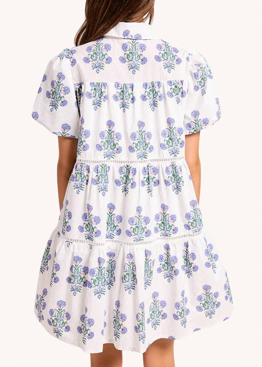 Marigold Tiered Shirt Mini Dress