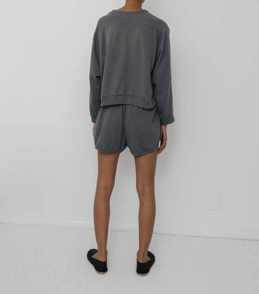 wol hide Women's Trainer Curved Hem Shorts in Stone - view 2