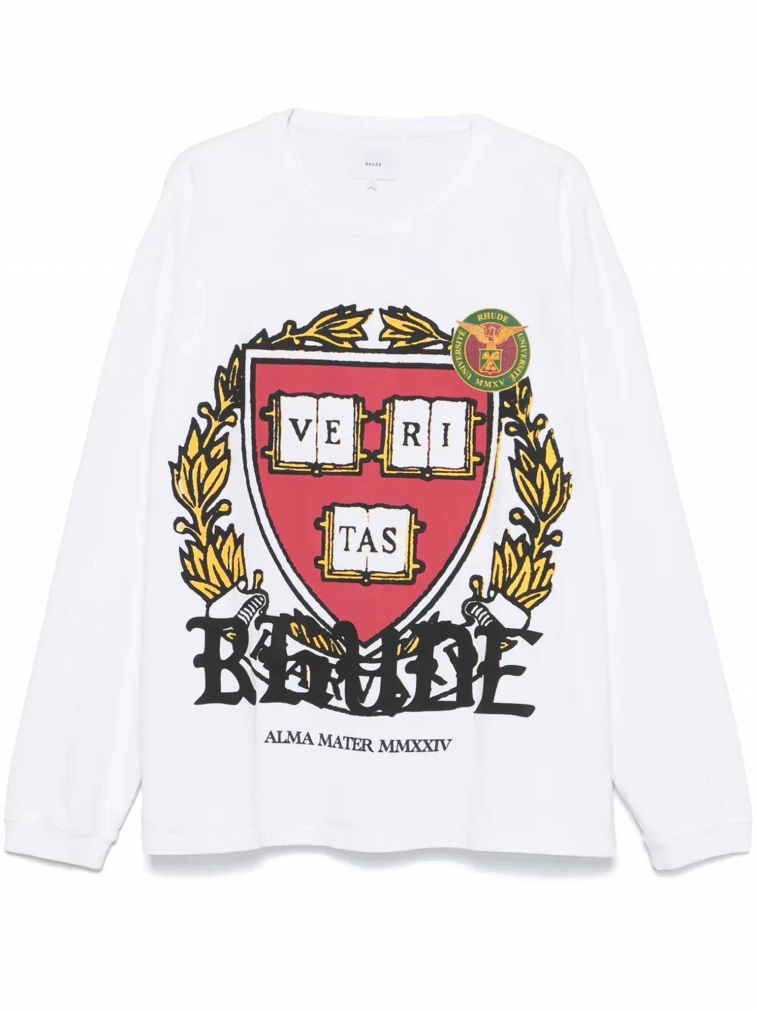 Rhude - Veritas Long Sleeve Graphic T-shirt - Rack Hunt