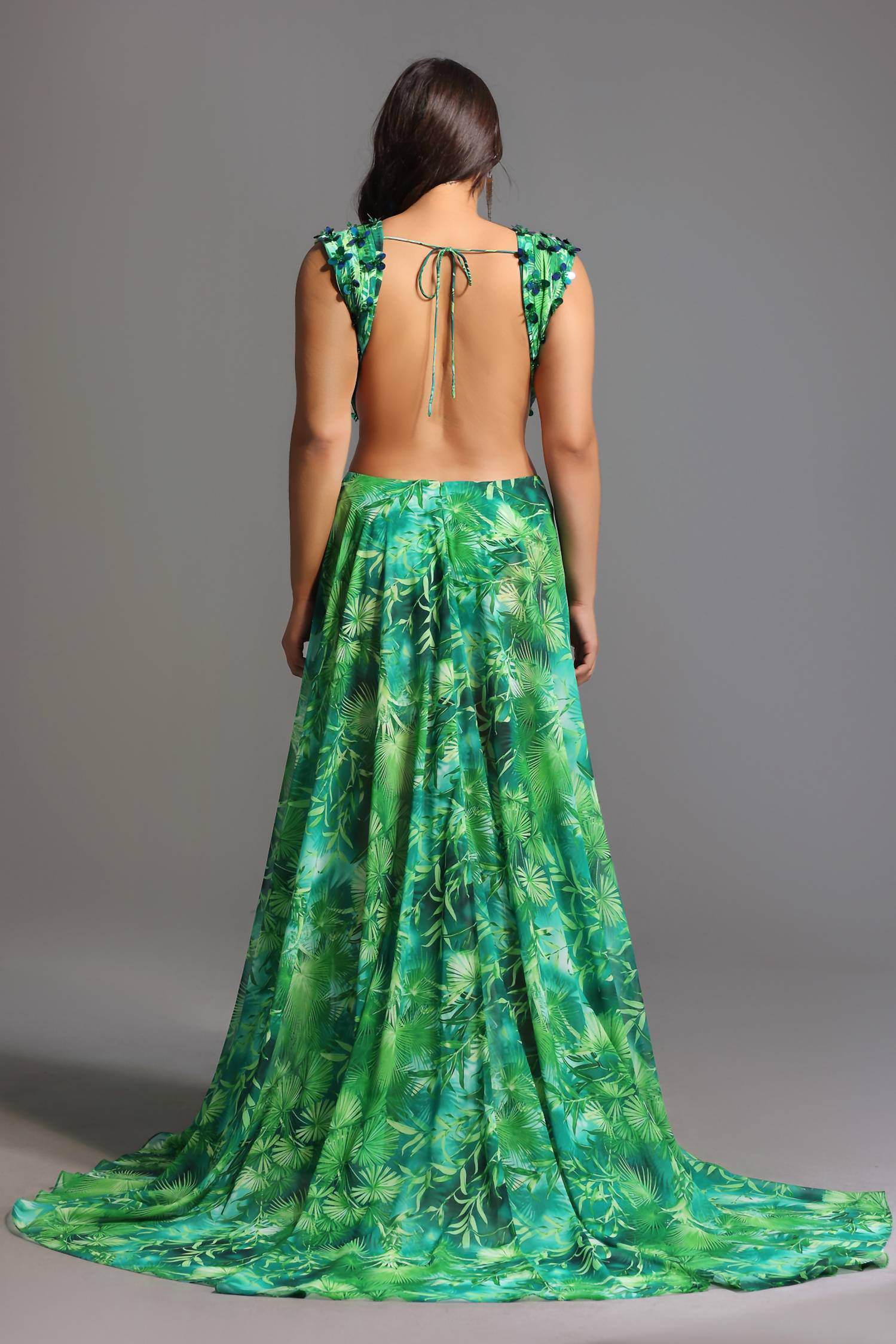 Bella Barnett - Yoland Printed Embellished Maxi Dress - Rack Hunt -