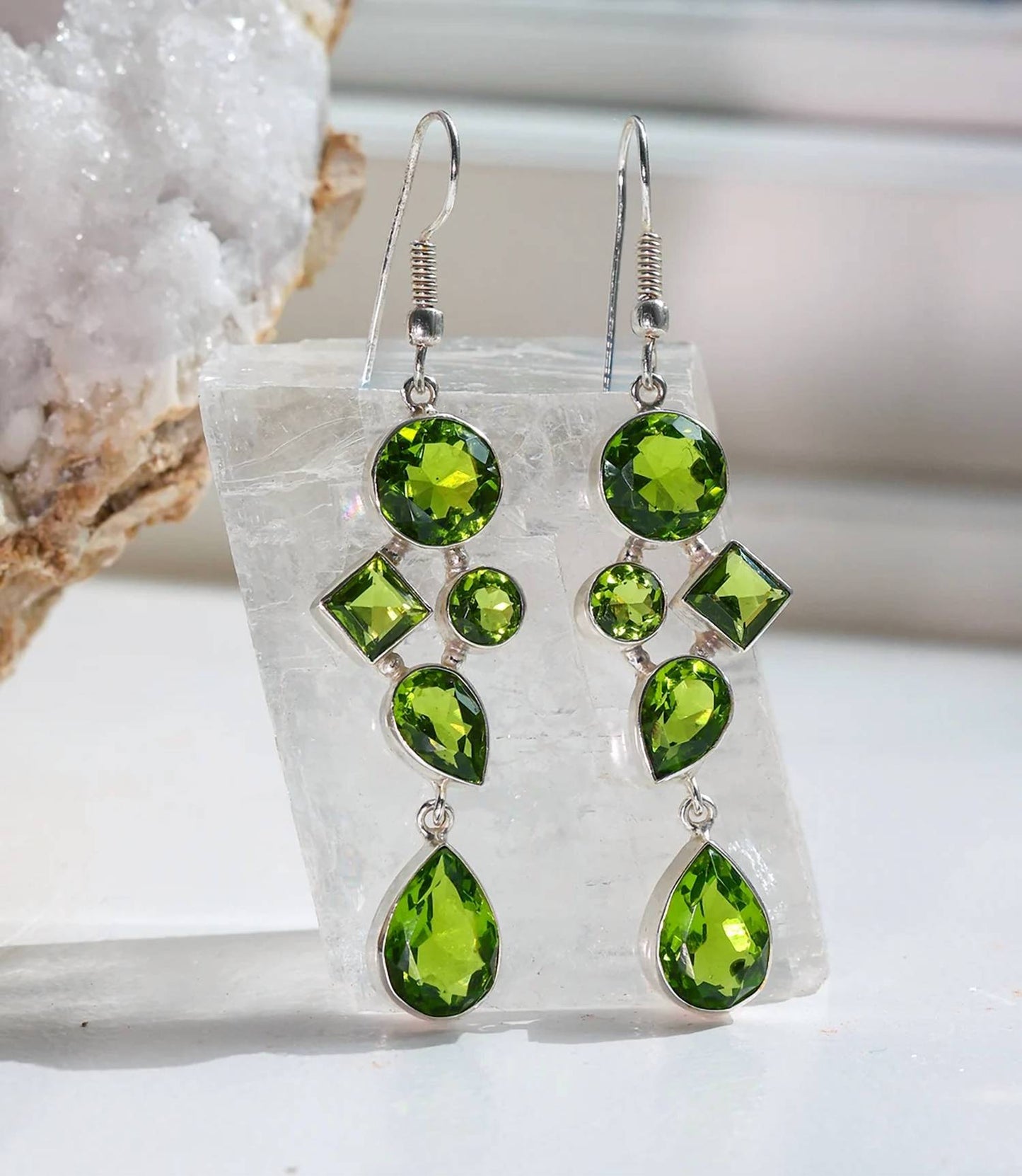 Women's Gemstone Dangle Earrings