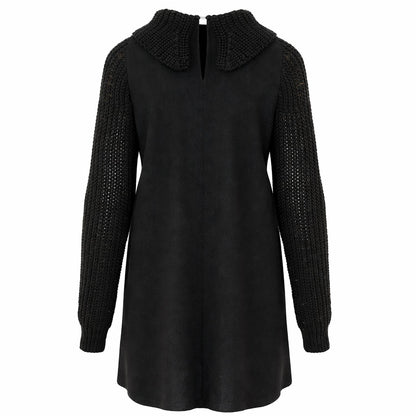 Peter Pan Collared Knit Dress