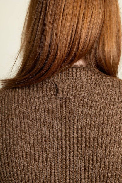 Crewneck Waffle Sweater