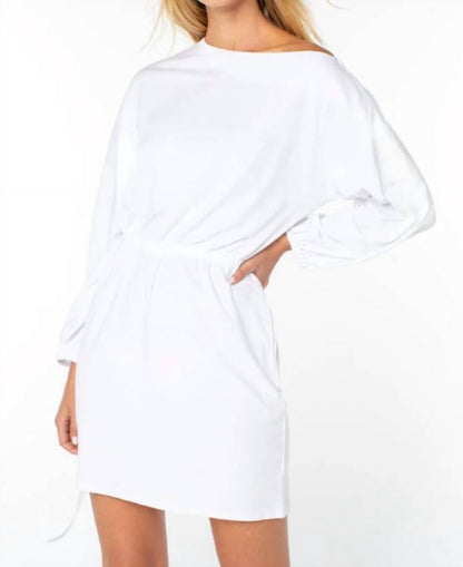 Piers Off-Shoulder Tie-Waist Dress