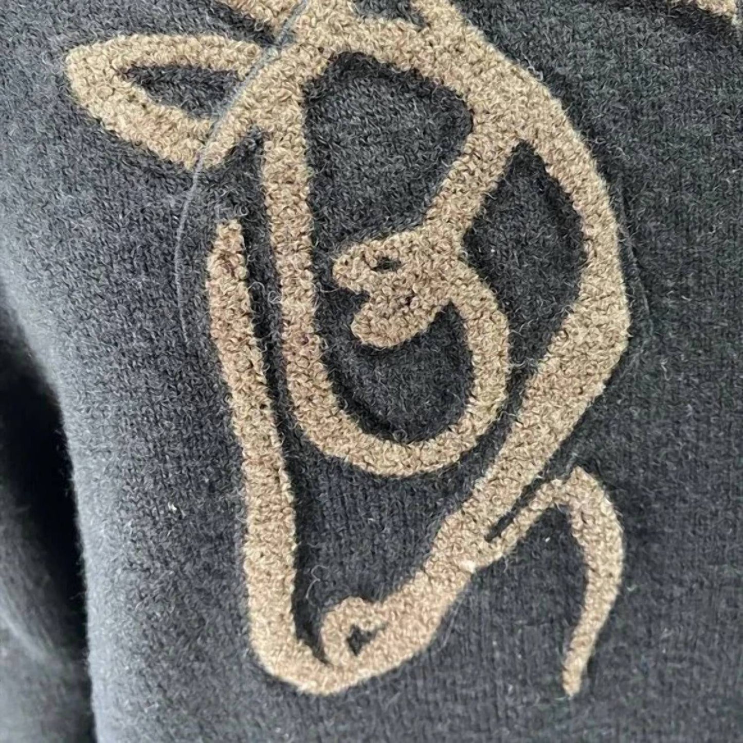 Women's Horse Outline Wool Cashmere Sweater