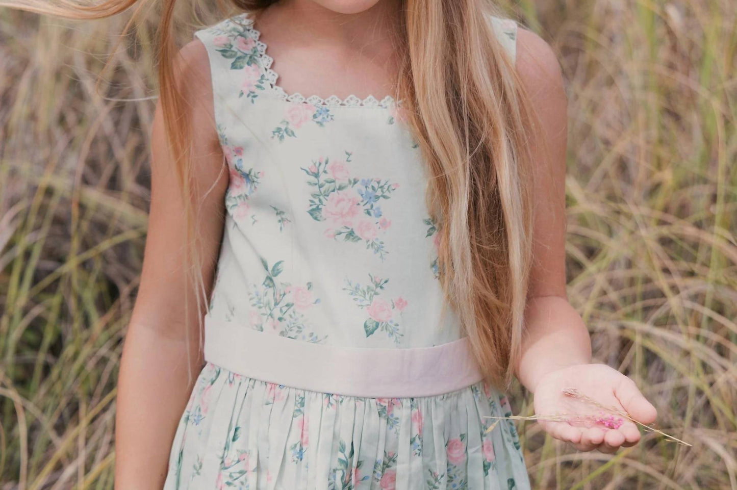Girl's Organic Sleeveless Sateen Party Dress