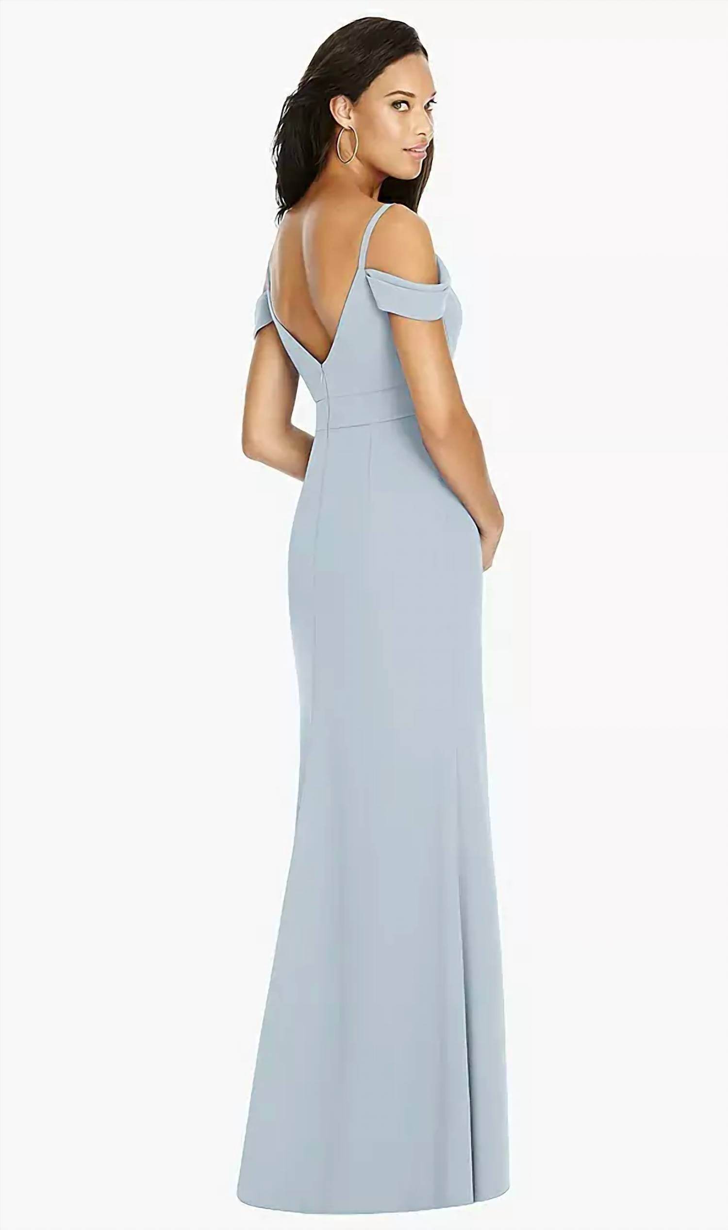 Dessy - Matte Chiffon Full-length Bridesmaid Dress - Rack Hunt -