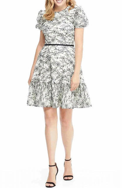 Gal Meets Glam - Viola Raffia Embroidery Mini Dress - Rack Hunt