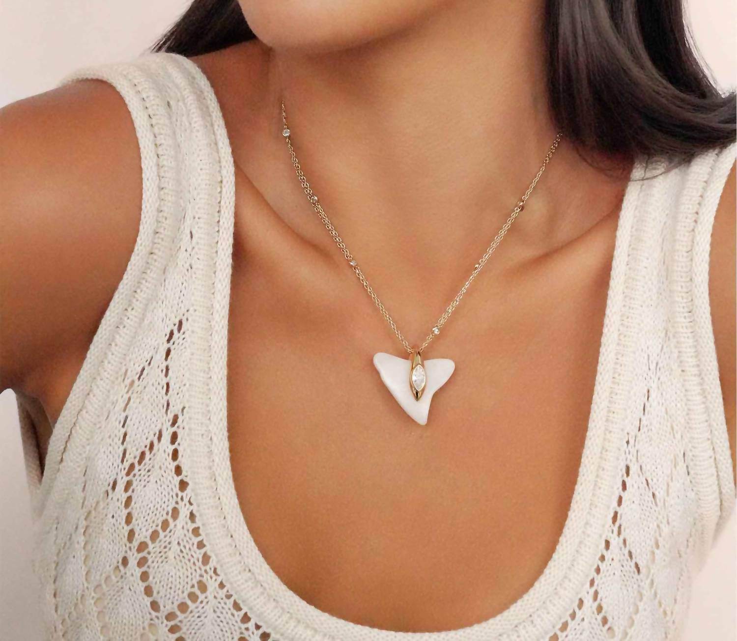 ettika - Women's Deep Ocean Shark Necklace - Rack Hunt -